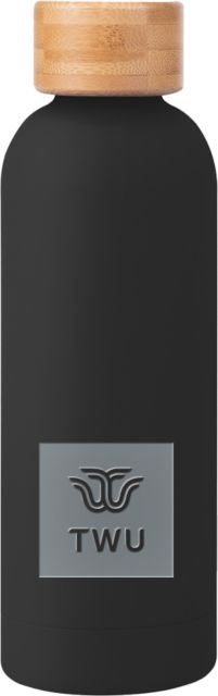 Texas Woman's University  Blair Stainless Steel Bottle w/ Bamboo Lid 17 oz