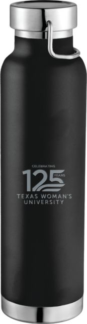 Texas Woman's University  Thor Copper Vacuum Insulated Bottle 22oz TWU Celebrating 125 Years Stacked Engraved - ONLINE ONLY