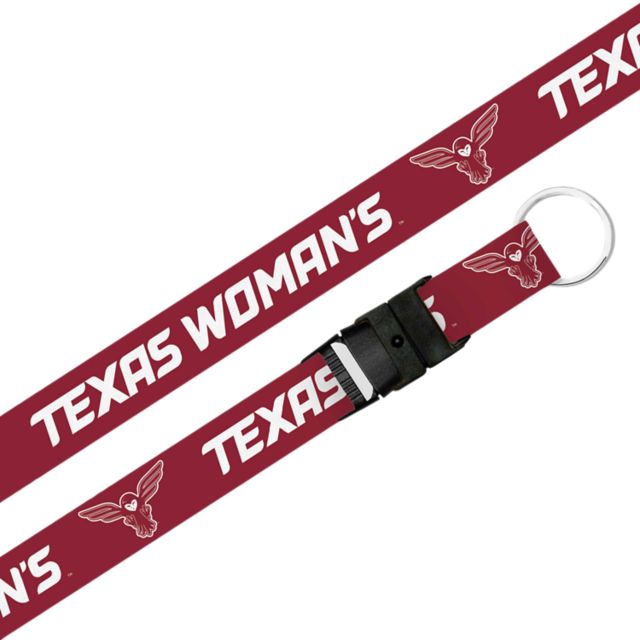 Texas Woman's University  Pioneers Lanyard with Buckle