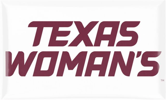 Texas Woman's University  2.2 x 3.6 Domed Magnet
