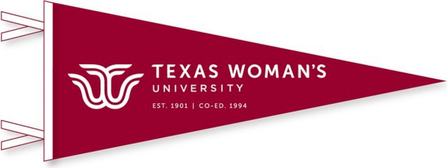 Texas Woman's University 6'' x 15'' Pennant: Texas Woman's University