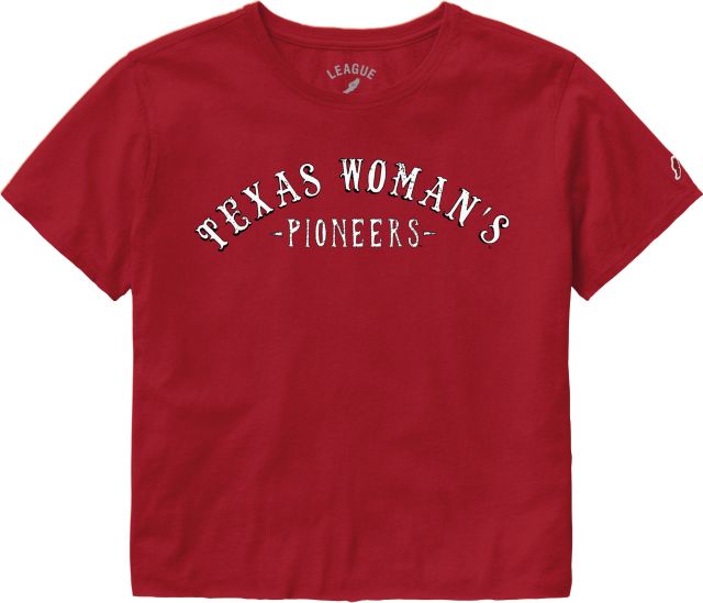 Texas Woman's University  Women's Crop Short Sleeve T-Shirt