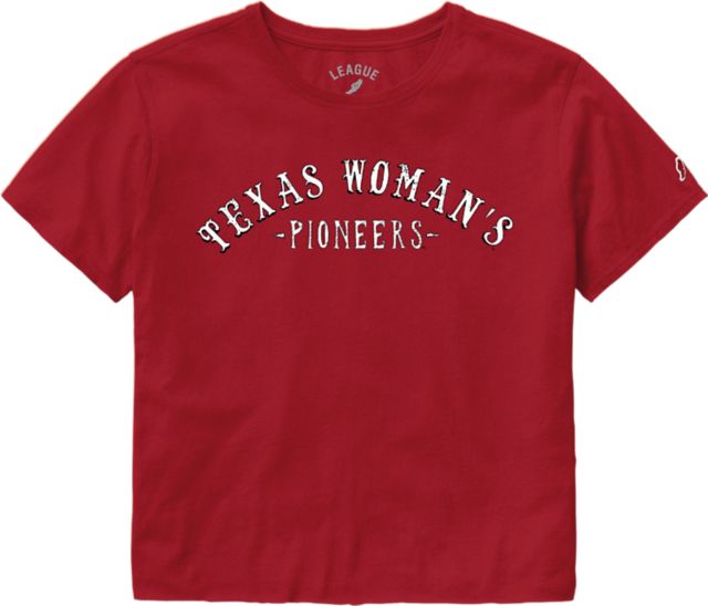 Texas Woman's University  Women's Crop Short Sleeve T-Shirt