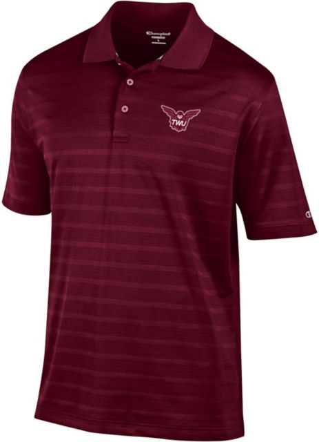 Texas Woman's University  Textured Solid Polo - ONLINE ONLY