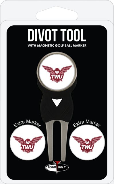 Texas Woman's University  Golf Divot Tool With Chip Marker