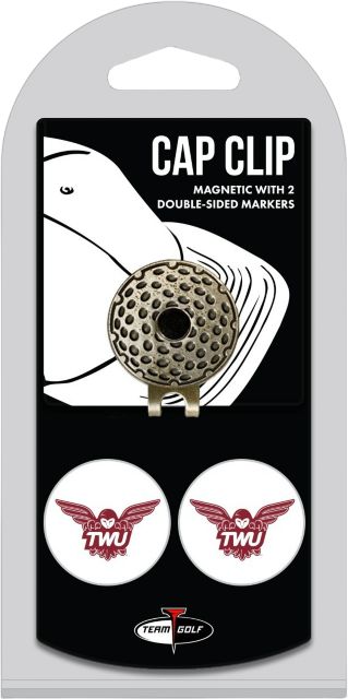 Texas Woman's University  Golf Cap Clip and Ball Marker Set