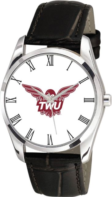 Texas Woman's University  26mm Ladies Leather Watch