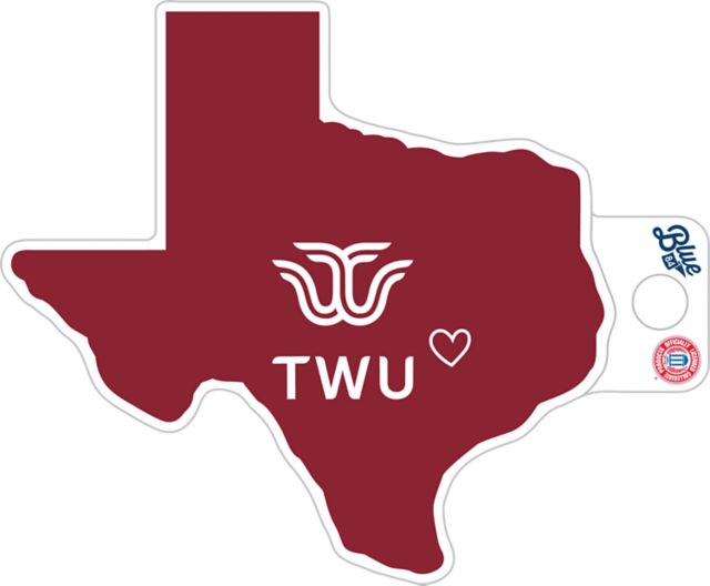 Texas Woman's University  Full Size Sticker