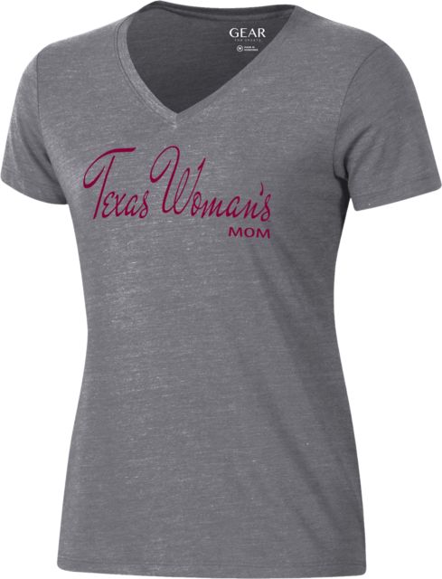 Texas Woman's University Women's V-Neck Short Sleeve T-Shirt