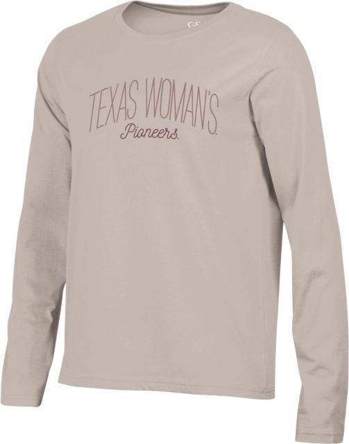 Texas Woman's University  Pioneers Women's Long Sleeve T-Shirt
