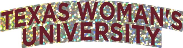 Texas Woman's University  Decal Hologram Stand