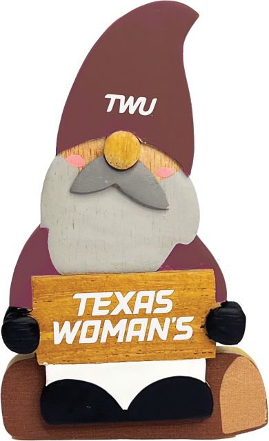 Texas Woman's University Pioneers Cozy Gnome Magnet