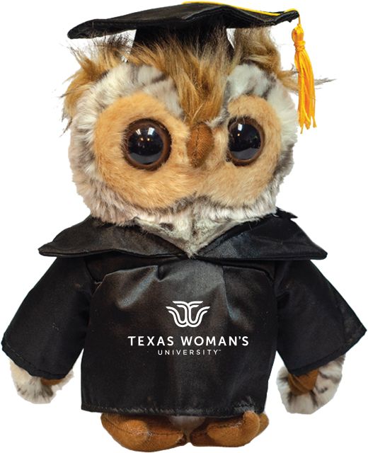 Texas Woman's University  8'' Graduation Owl