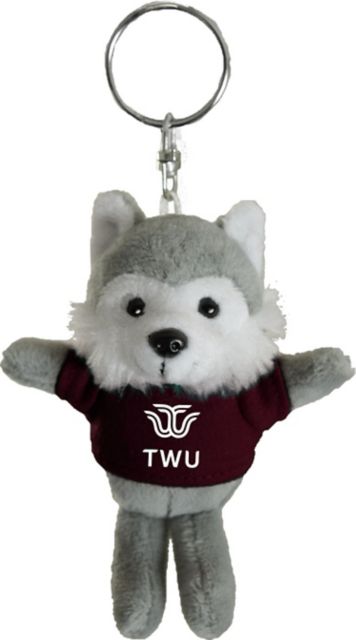 Texas Woman's University  Plush Keychain