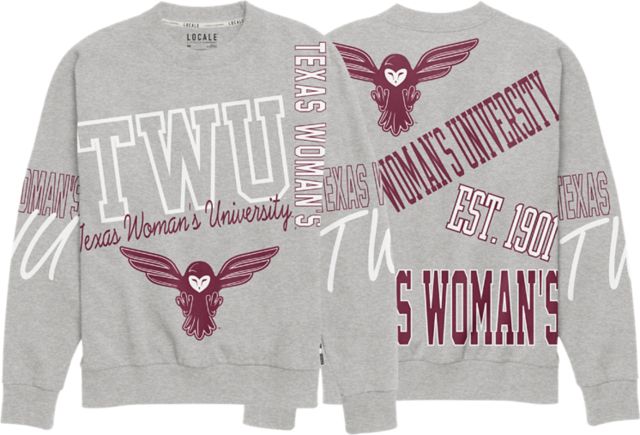 Texas Woman's University  Women's Collage Kelsey Crewneck Sweatshirt