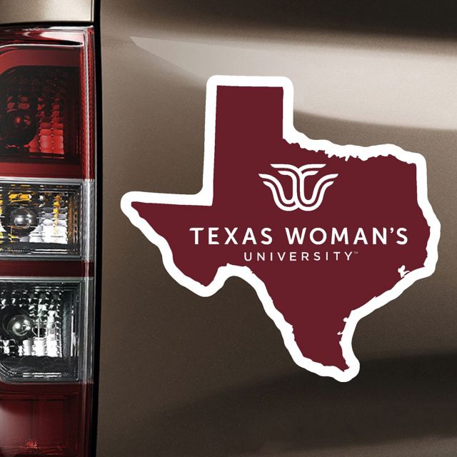 Texas Woman's University  Pioneers 6x6 Magnet