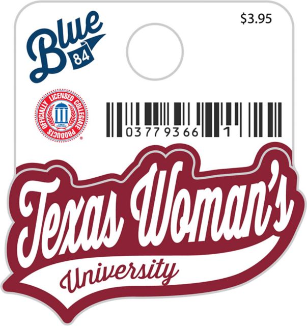 Texas Woman's University  Mini Sticker
