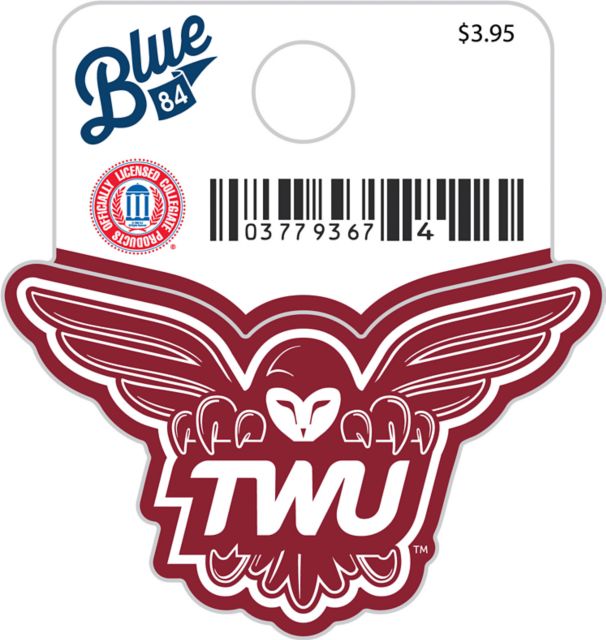 Texas Woman's University  Pioneers Mini Sticker