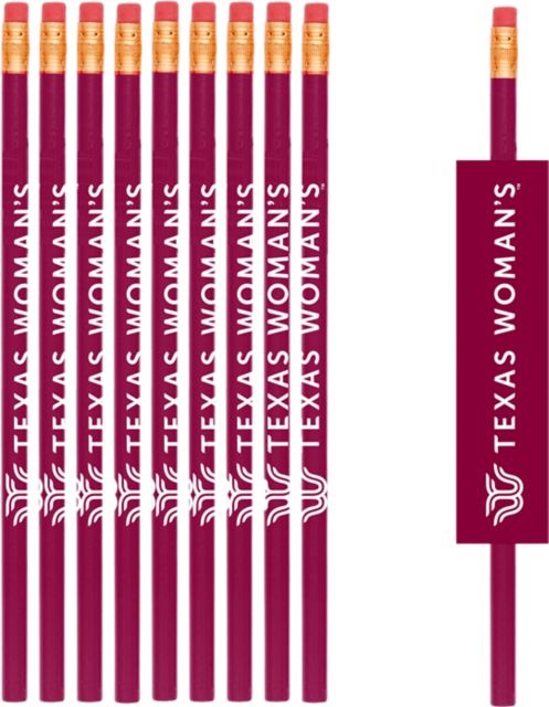 Texas Woman's University  #2 Pencil 10 Count