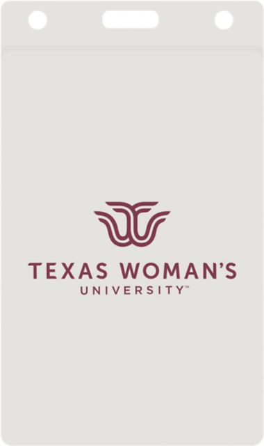 Texas Woman's University  Thumb Notch Card Guard