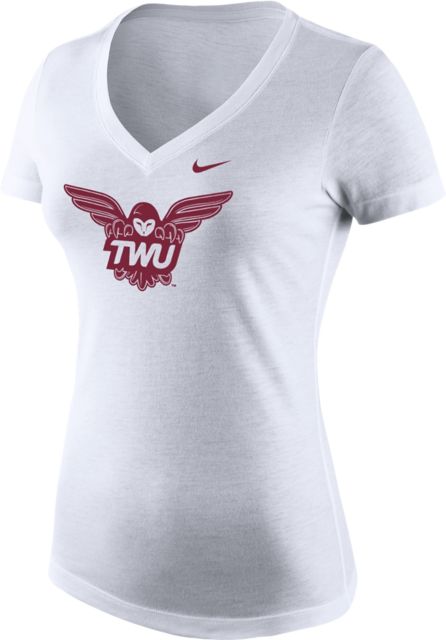 Texas Woman's University  Pioneers Women's V-Neck Short Sleeve T-Shirt