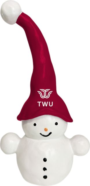 Texas Woman's University Theo the Snowman