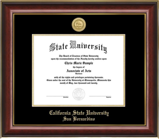 California State University San Bernardino 8.5 x 11 Diploma Frame