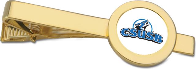 CSI Gold Tie Bar With Colored Medallian - ONLINE ONLY