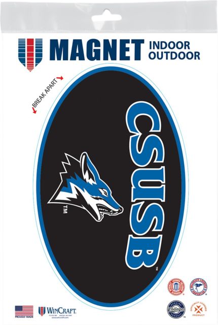 California State University San Bernardino Coyotes 3.5 x 5 Oval Magnet