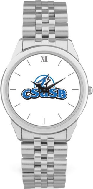 CSI Men's Silver Rolled Link Withristwithatch (Gift Box) With Colored Medallion - ONLINE ONLY