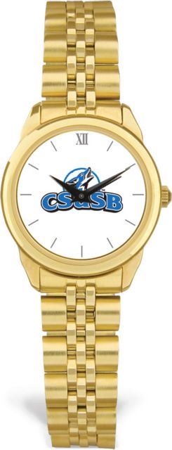 CSI Women's Gold Rolled Link Watch  (Gift Box) With Colored Medallion - ONLINE ONLY