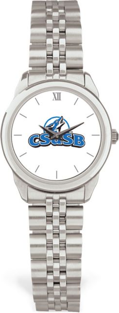 CSI Women's Silver Rolled Link Watch (Gift Boxed)  With Colored Medallion - ONLINE ONLY