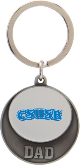 California State University San Bernardino Dad Keychain