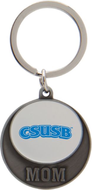 California State University San Bernardino Mom Keychain