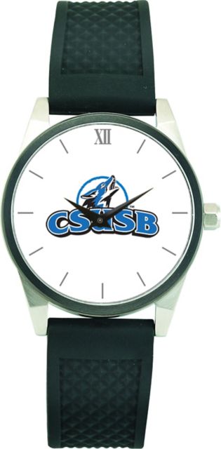 CSI Men's Wristwatch (Gift Boxed) With Black Silicone Strap And Color Medallion. - ONLINE ONLY