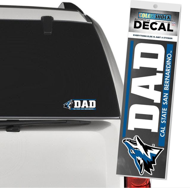 California State University San Bernardino Coyotes Dad Decal
