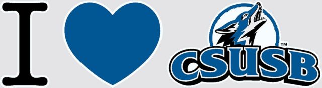 California State University San Bernardino I Heart' Decal