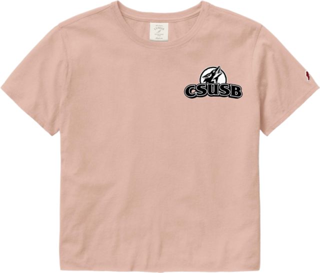 California State University San Bernardino Coyotes Women's Cropped Short Sleeve T-Shirt