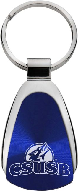 California State University San Bernardino Coyotes Teardrop Keychain