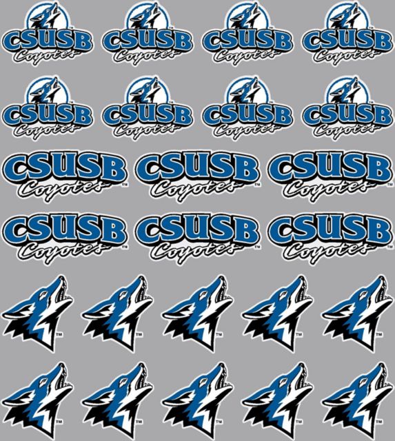 California State University San Bernardino Coyotes Sticker Sheet