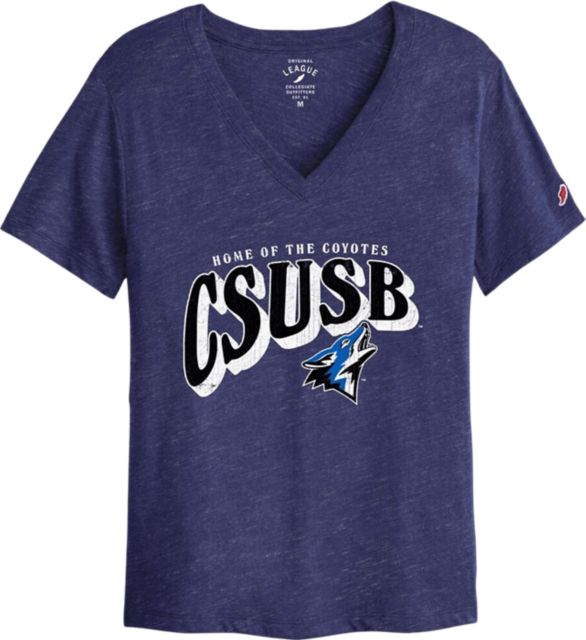 California State University San Bernardino Coyotes Women's Intramural V-Neck T-Shirt