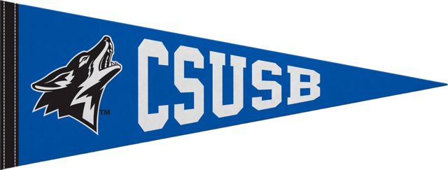 California State University San Bernardino 9"X24" Full Color Pennant