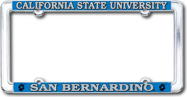 California State University San Bernardino Thin Dome License Plate Frame