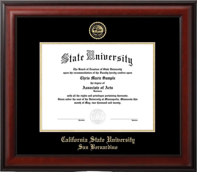 California State Univ San Bernardino - Palm Desert 11 in. x 8.5 in. Diploma Frame