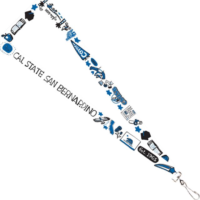 California State Univ San Bernardino - Palm Desert Julia Gash 3-4'' Satin Lanyard