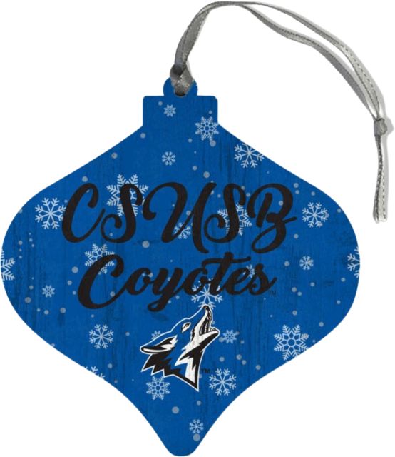 California State Univ San Bernardino - Palm Desert Snow Bulb Ornament