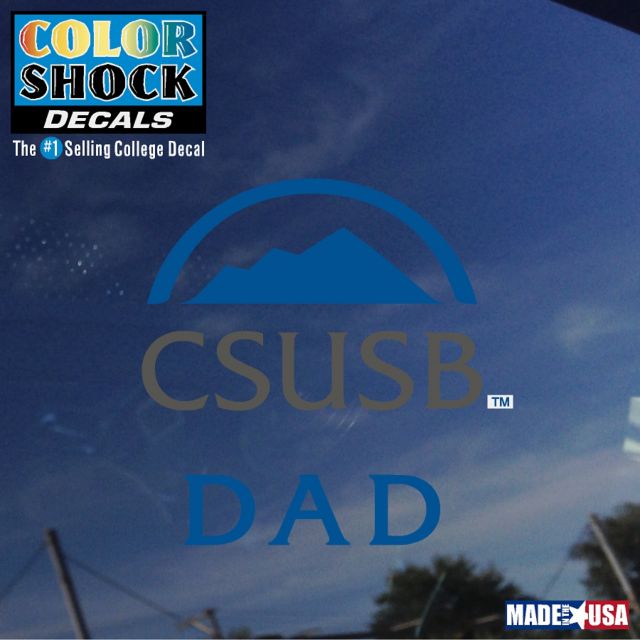 California State Univ San Bernardino - Palm Desert Dad Decal