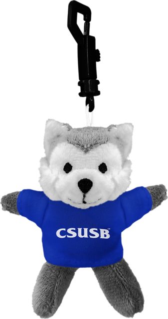 California State Univ San Bernardino - Palm Desert Coyotes Plush Keychain