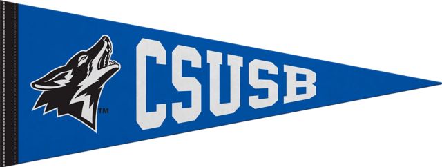 California State Univ San Bernardino - Palm Desert 9"X24" Full Color Pennant