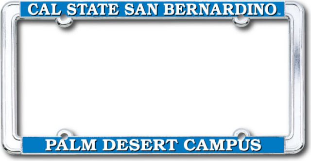 California State Univ San Bernardino - Palm Desert Thin Dome License Plate Frame